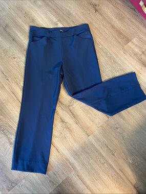 Lilly Pulitzer Luxletic Alston Crop Pants Size 10 NWT Low Tide Navy
